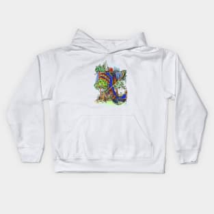 Z - an illuminated letter Kids Hoodie